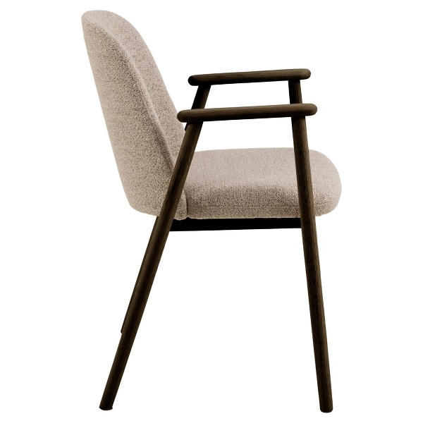 Krzesło Leo beżowe/ dąb dymiony Monza 60 - ACTONA